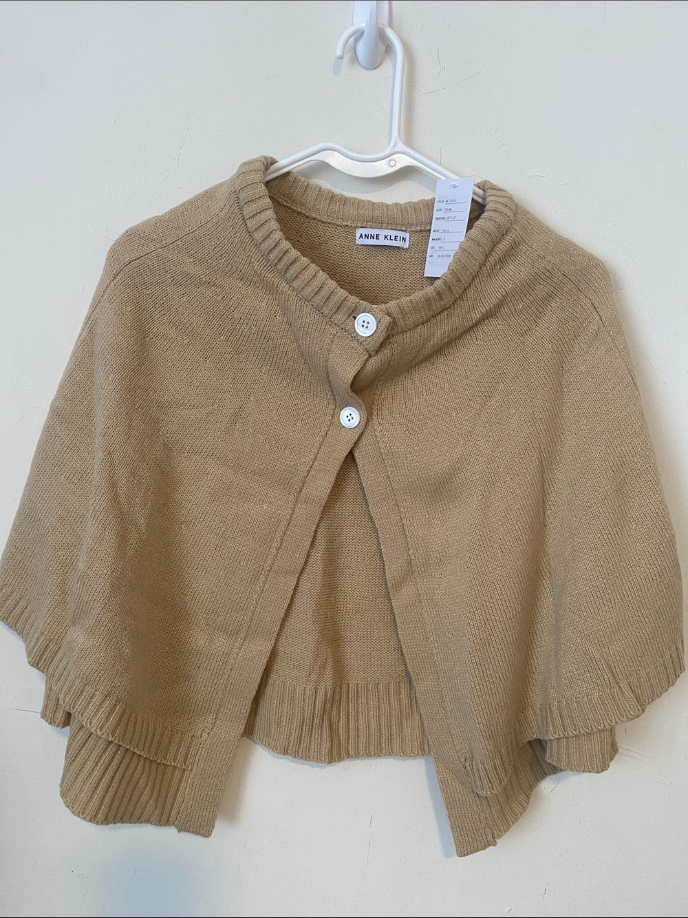 Anne Klein Women’s Knit Capelet in Tan
